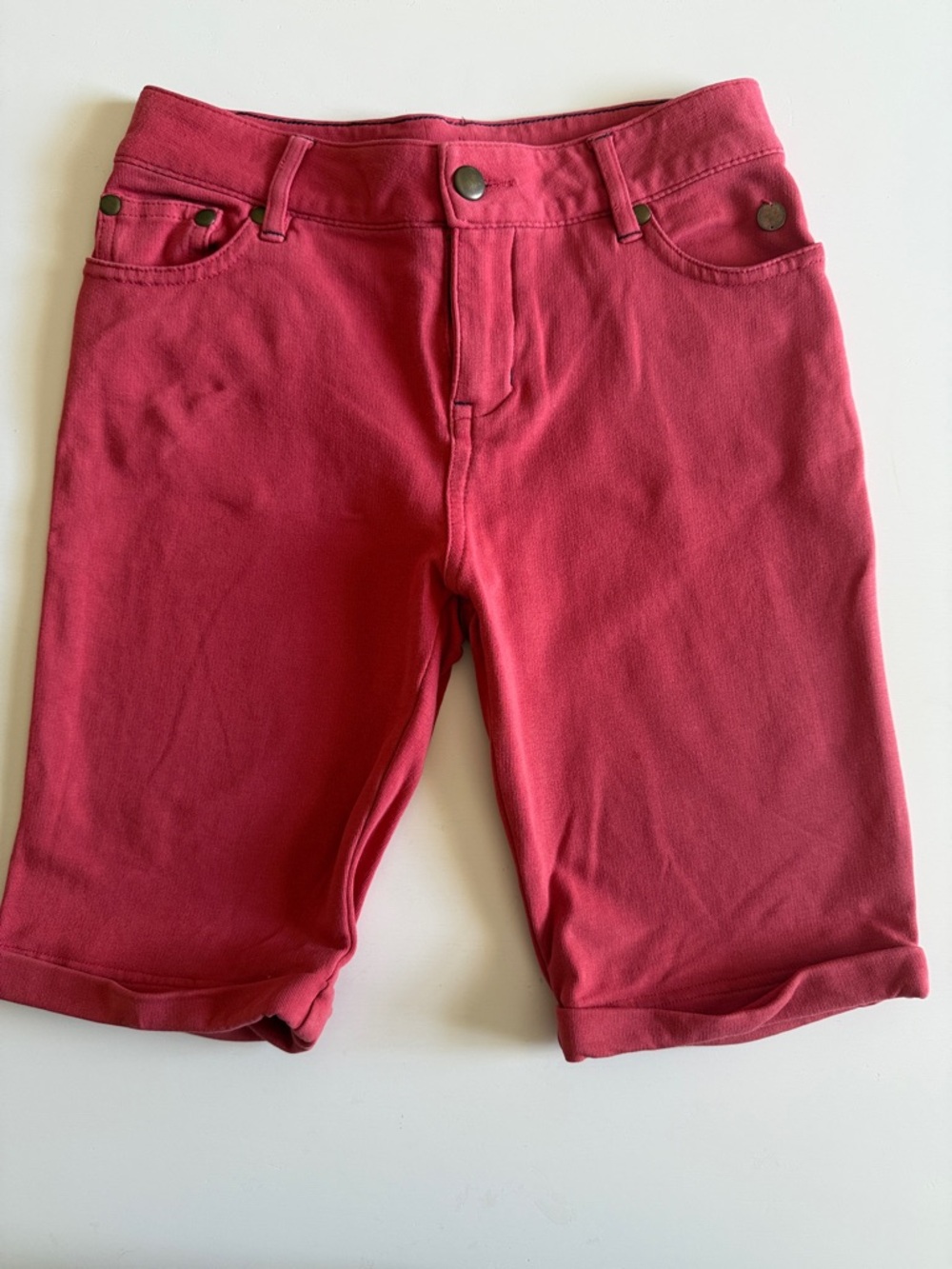 Matilda Jane Coral Red Knit Bermuda Shorts